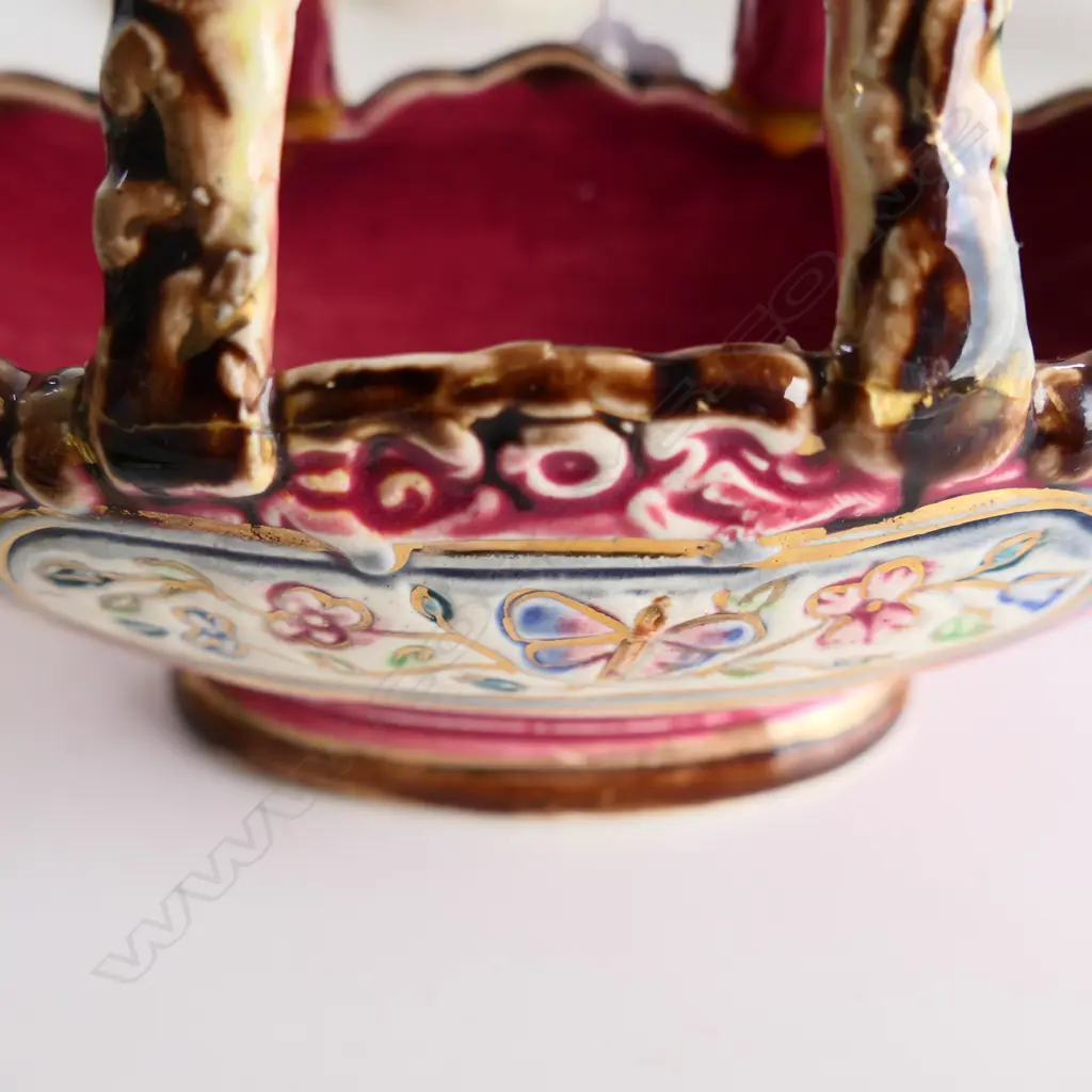 2 NAPOLI BASKET DISHES (1 DAMAGED) L.170mm Image 1++