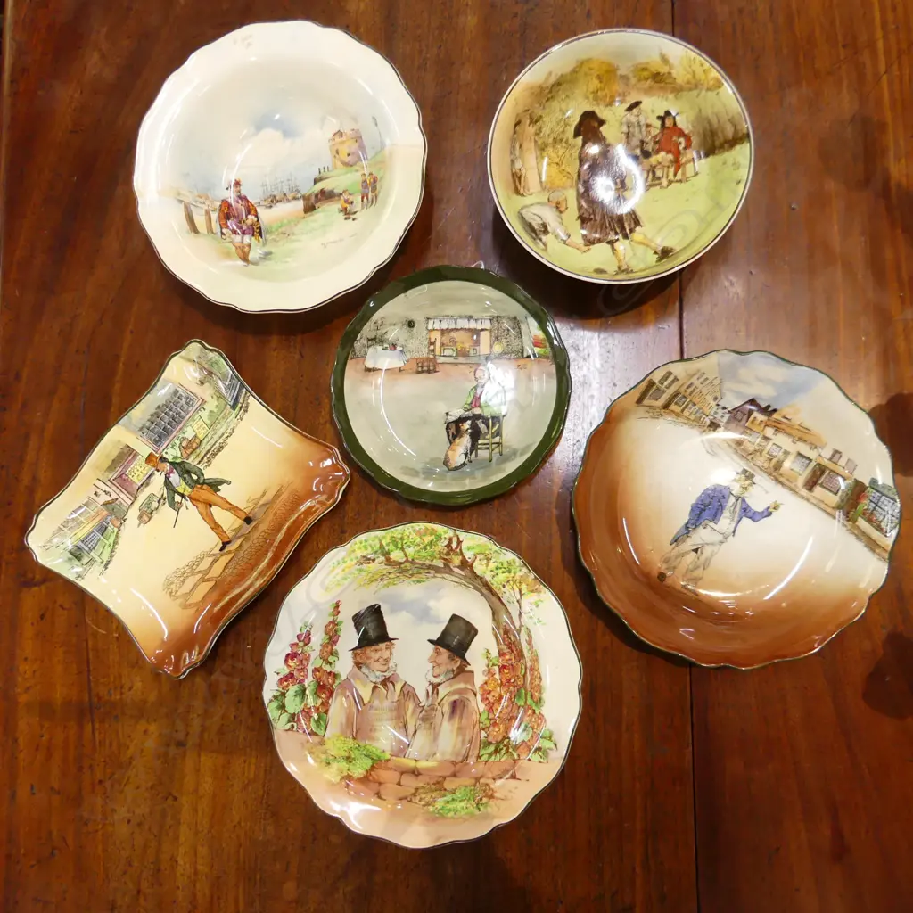 6 PCES ROYAL DOULTON; 5 BOWLS (1 NOKE) & DISH 190x230mm Image 1++