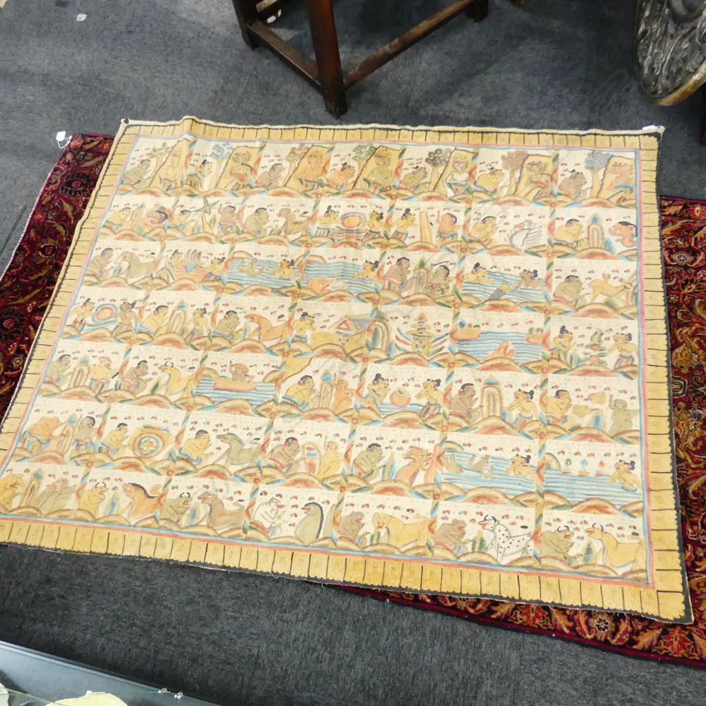 LG INDONESIAN KAMASAN TEXTILE ARTWORK 1500x1200mm Image 1++