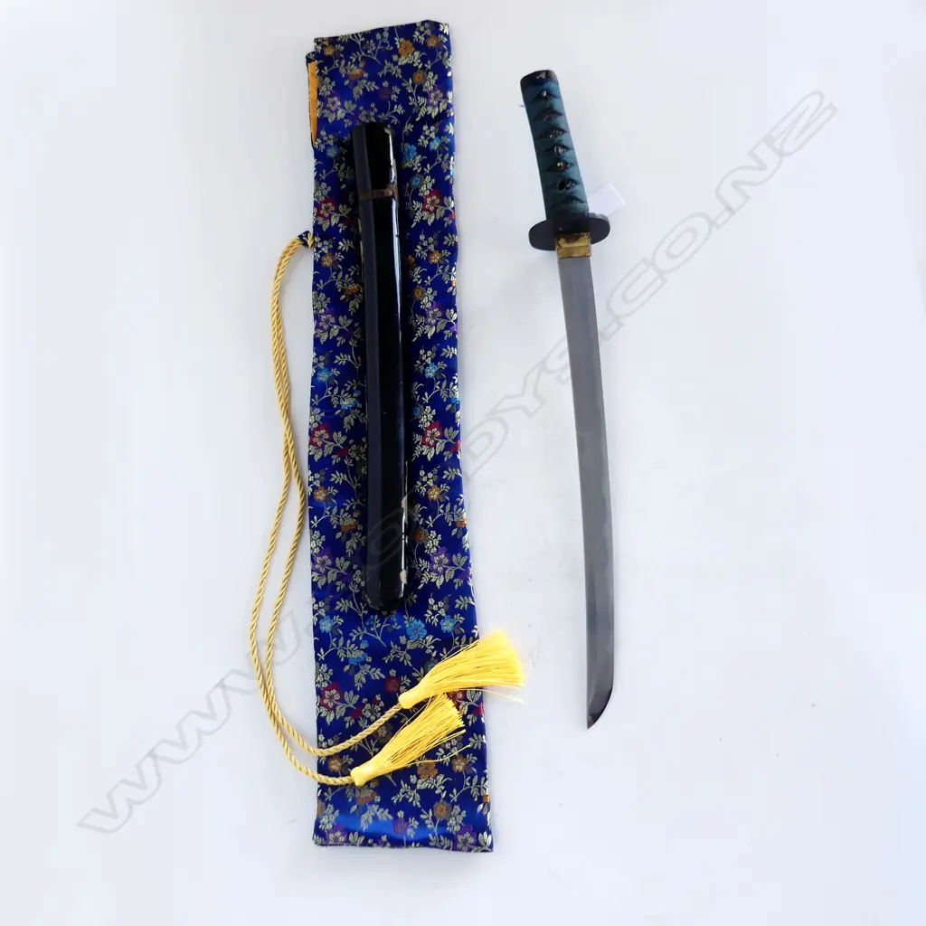 ANTIQUE JAPANESE WAKIZASHI SWORD & FABRIC CASE L.560mm Image 1++