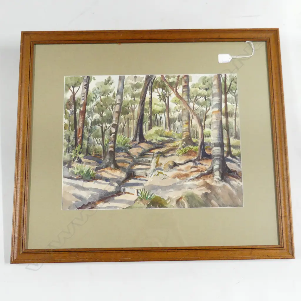 ARTIST UKNOWN, FOREST / BUSH W/C 365x475mm Image 1++