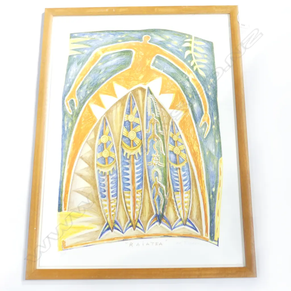 MICHEL TUFFERY 'RAIATEA' 1995 LITHOGRAPH 9/126 755x540mm Image 1++