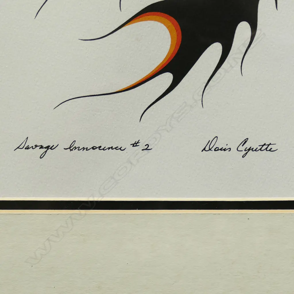 DORIS CYRETTE 'SAVAGE INNOCENCE #2', SERIGRAPH, SIGNED & ENTITLED, 230 x 150mm, Image 1++