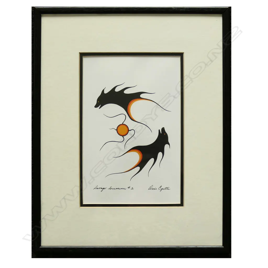 DORIS CYRETTE 'SAVAGE INNOCENCE #2', SERIGRAPH, SIGNED & ENTITLED, 230 x 150mm, Image 1++
