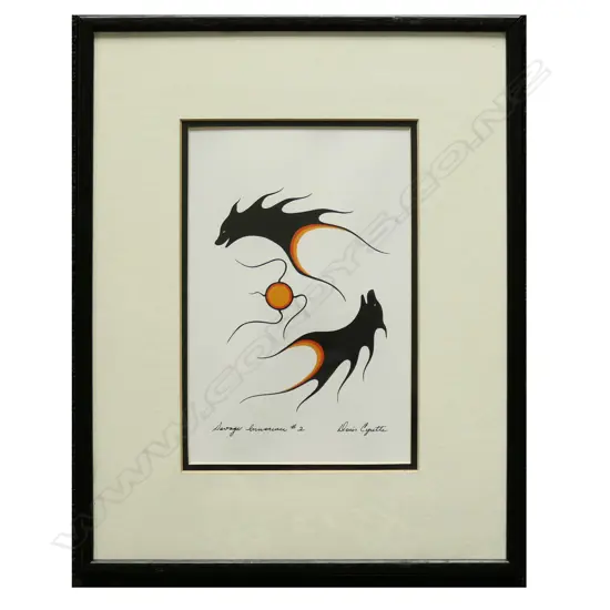 DORIS CYRETTE 'SAVAGE INNOCENCE #2', SERIGRAPH, SIGNED & ENTITLED, 230 x 150mm,