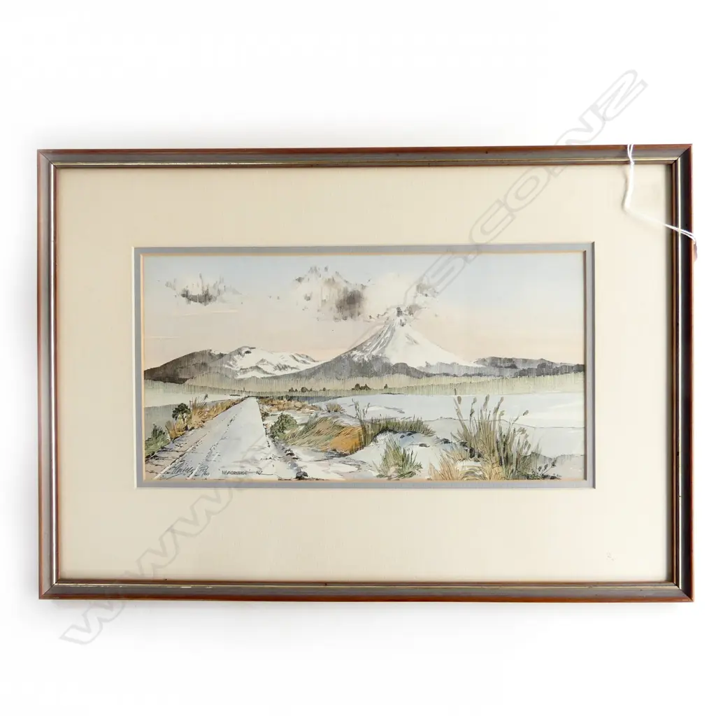 PETER LEITCH 'MT NGAURUHOE' PRINT 15/60 180x350mm Image 1++