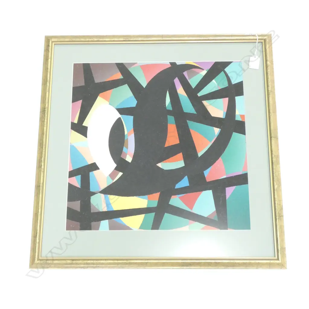 LLOYD HILLYER COLOURFUL ABSTRACT 420MM SQ Image 1++
