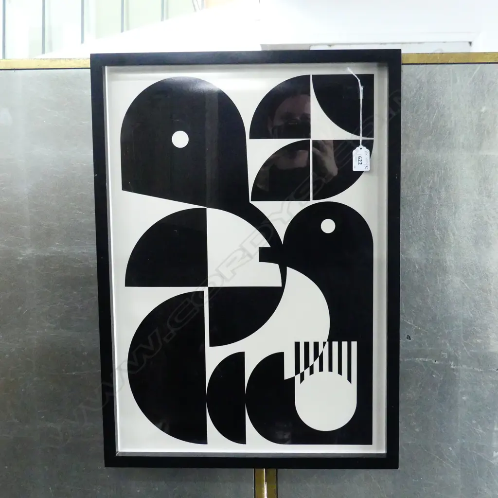 BAUHAUS FRAMED B&W 1920'S POSTER - DIGITAL PRINT ON ULTRACHOME SATIN PHOTOGRAPHIC PAPER 585x410mm Image 1++