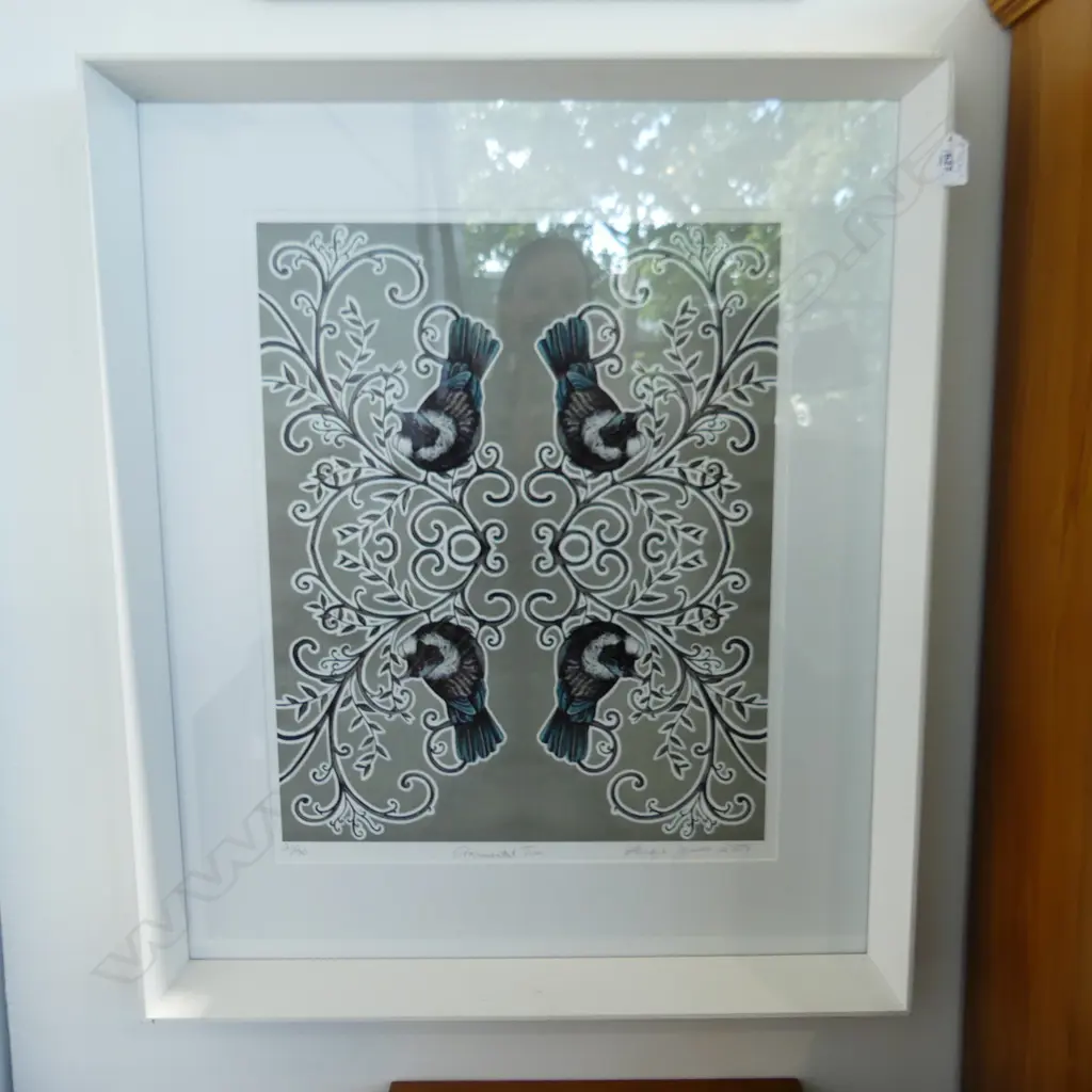 ANGIE DENNIS 'ORNAMENTAL TUI' 2009 PRINT ON PAPER 21/90 535x425mm Image 1++