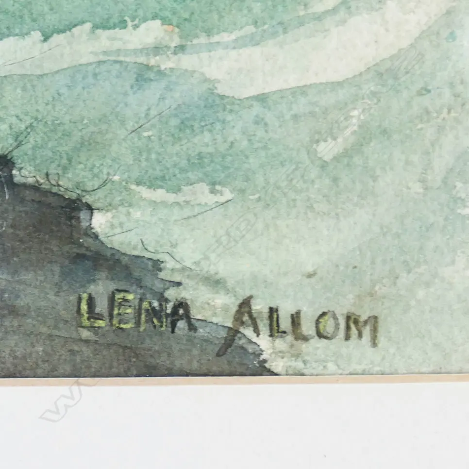 LENA ALLOM FLORAL STILL LIFE W/C 425x520mm Image 1++