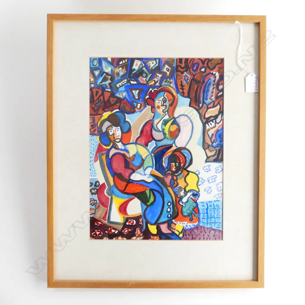 TERESA STRAKA 'THE PORTRAIT' W/C signed & dated '89. Detailed verso 350 x 250mm Image 1++
