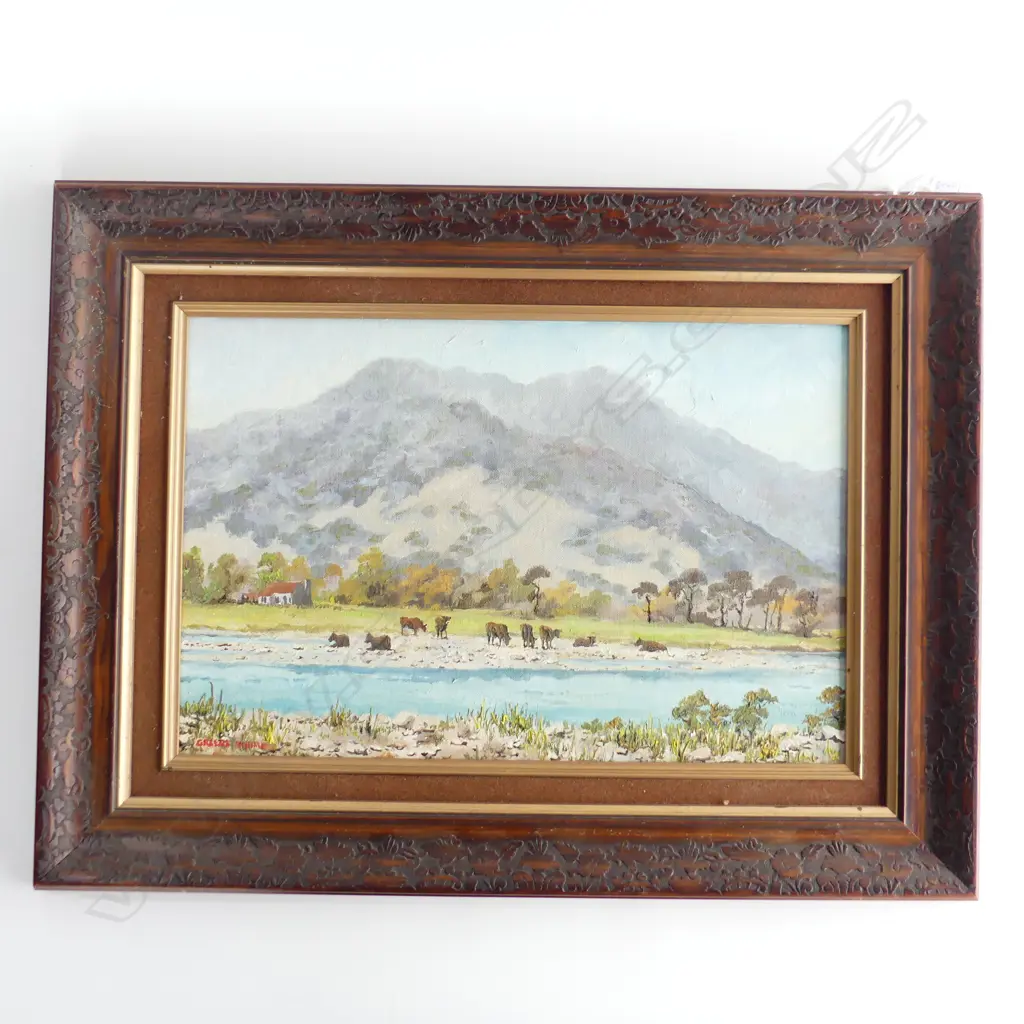 OIL ON CANVAS BY G WHIMP LANDSCAPE 440 X 290 MM Image 1++