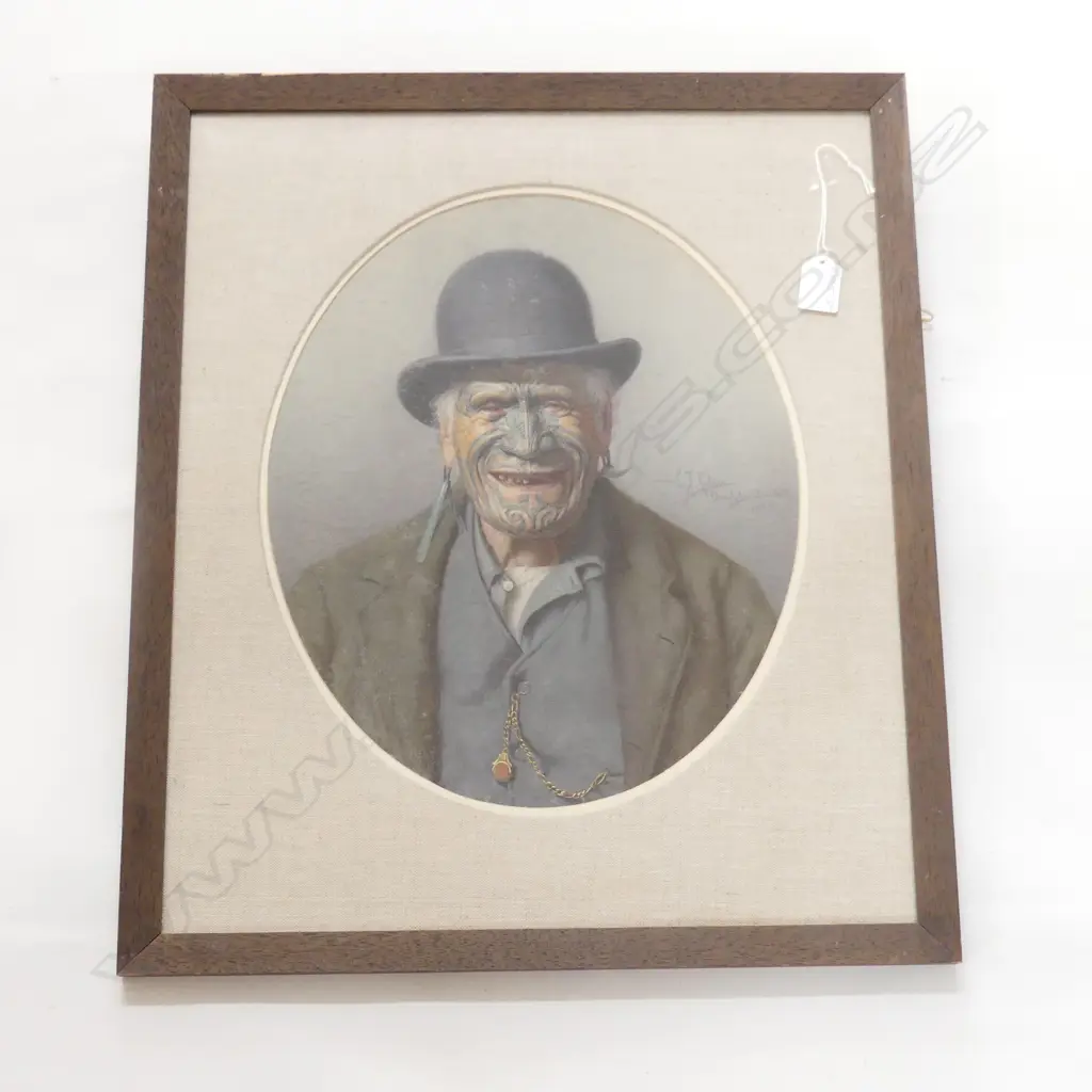 C.F. GOLDIE VINTAGE LITHO 'A GOOD JOKE' labelled verso. 375 x 310mm. Framed under glass Image 1++