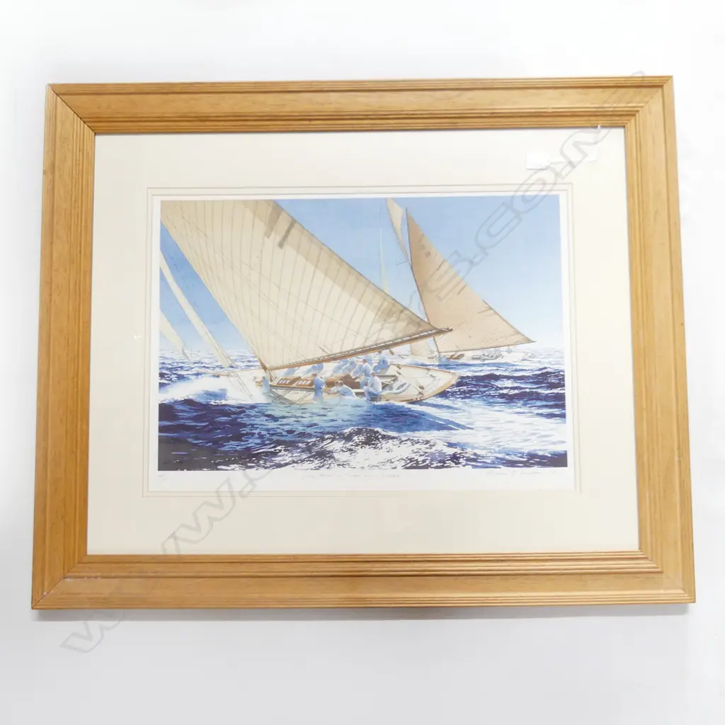 ALASTAIR HOUSTON 'LADY ANNE & TUIGA IN A BREEZE' SIGNED W/C PRINT '83 42/250 430x610mm Image 1++