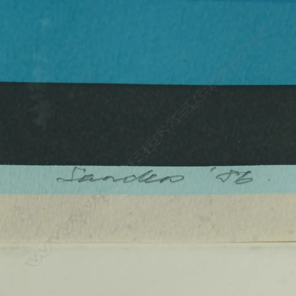 SANDERS 1986 'BAY PLAYS, LTD ED PRINT 19/50, SIGNED & ENTITLED, 510 x 690mm Image 1++