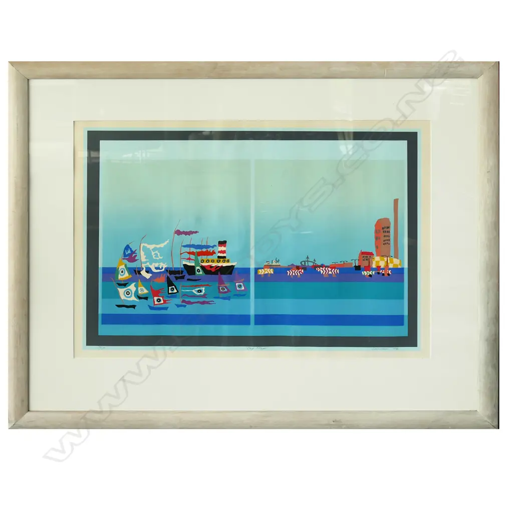 SANDERS 1986 'BAY PLAYS, LTD ED PRINT 19/50, SIGNED & ENTITLED, 510 x 690mm Image 1++