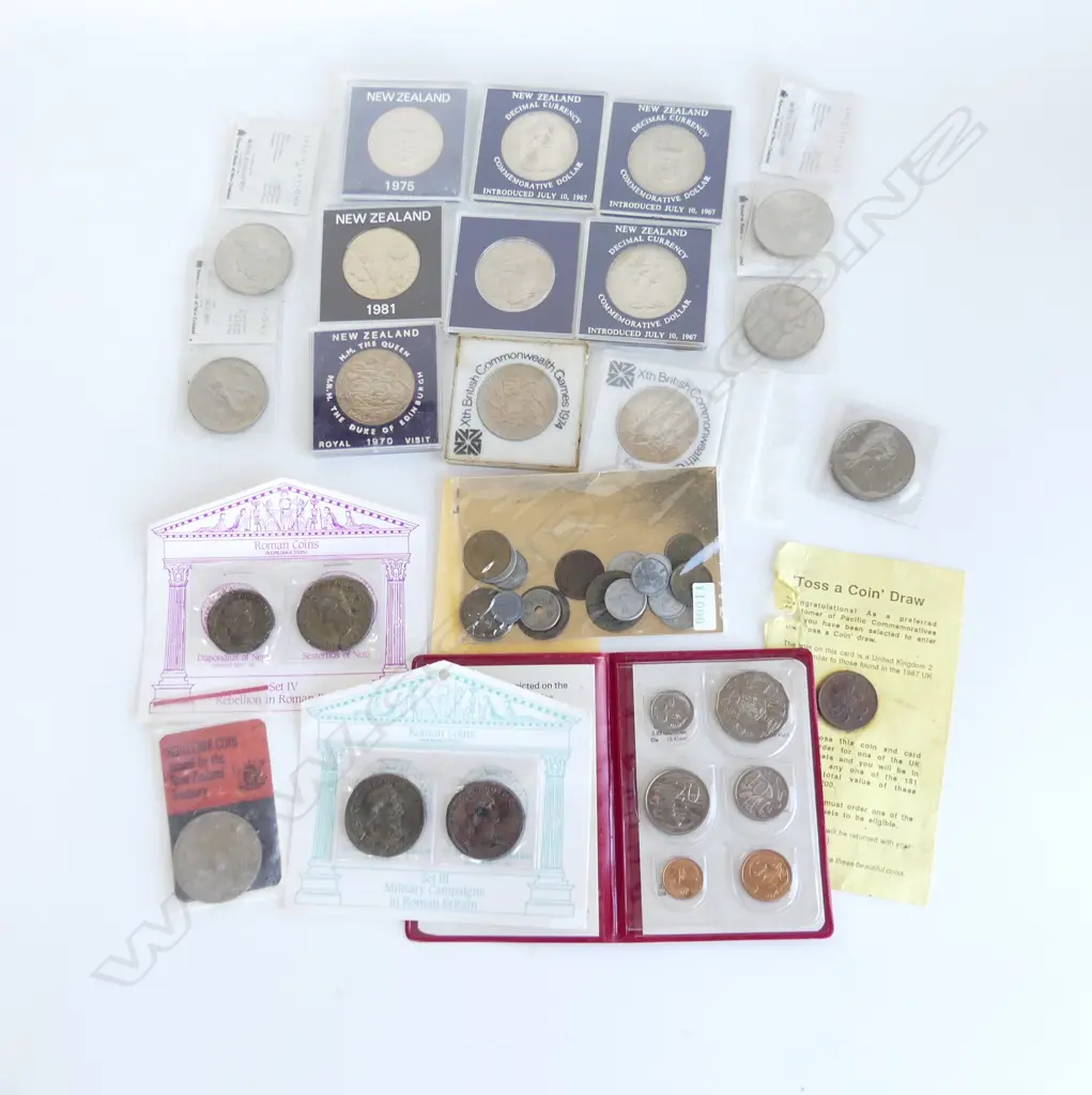 BAG ASST. CASED COMMEMORATIVE COINS ETC Image 1++