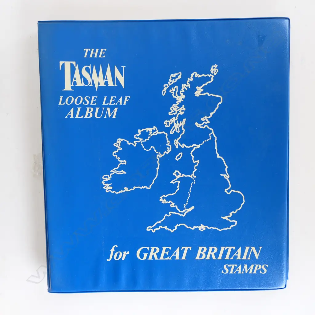 The Tasman album of Great Britain stamps, the loose-leaf album nearly complete. Image 1++
