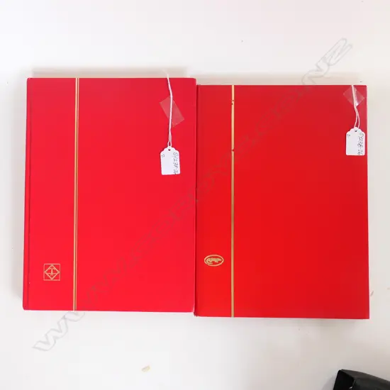 2 STAMP ALBUMS W COLLECTIONS OF INDIAN & CANADIAN STAMPS