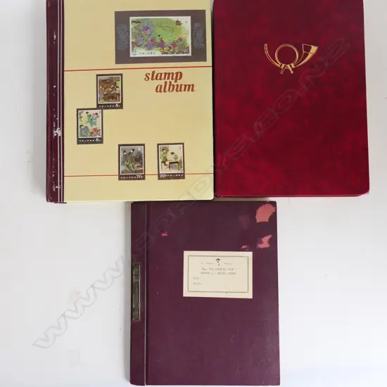 3 ALBUMS WORLD STAMPS: NZ. AUSTRALIAN. NETHERLANDS. ETC