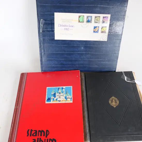 3 ALBUMS MAINLY NZ STAMPS & FDC'S the cover's w some marks