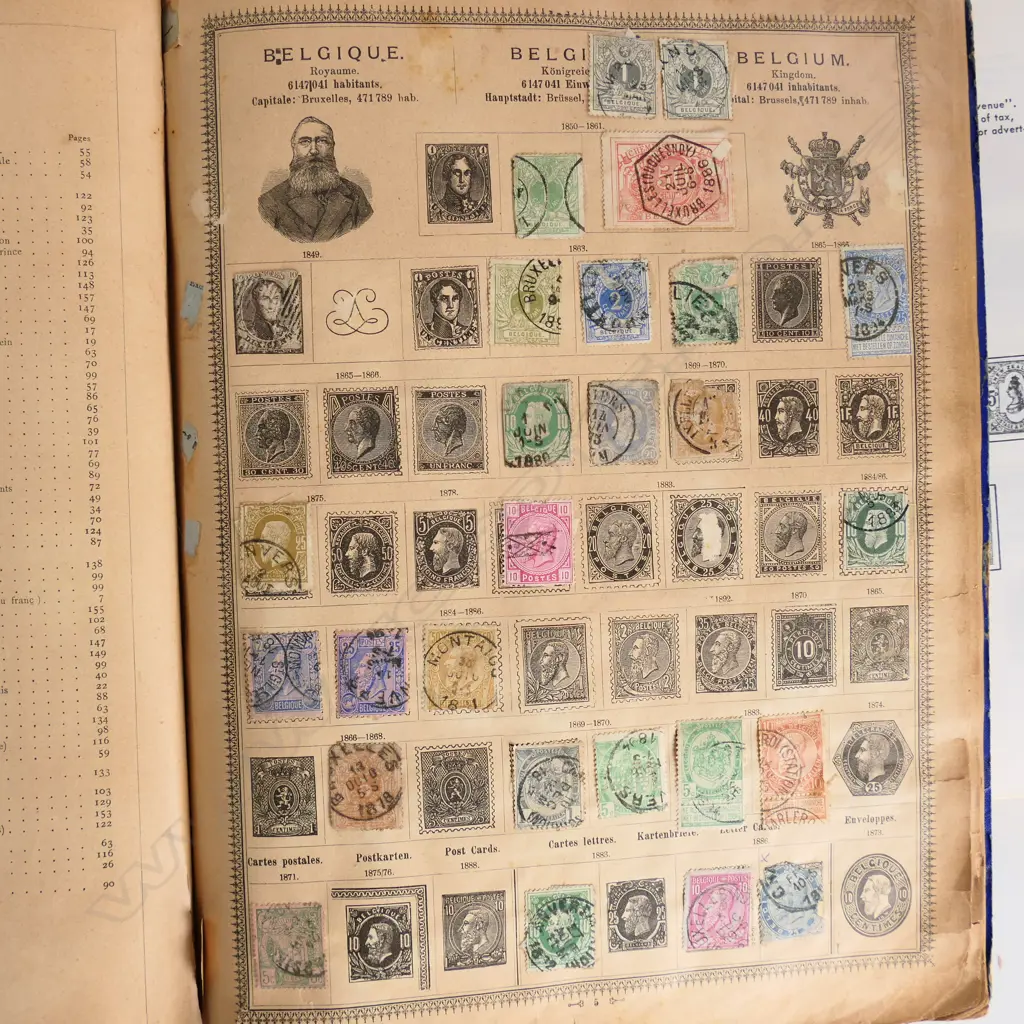 3 STAMP ALBUMS INCLUDES 1 NZ + 2 WORLD WITH SOME NZ Image 1++