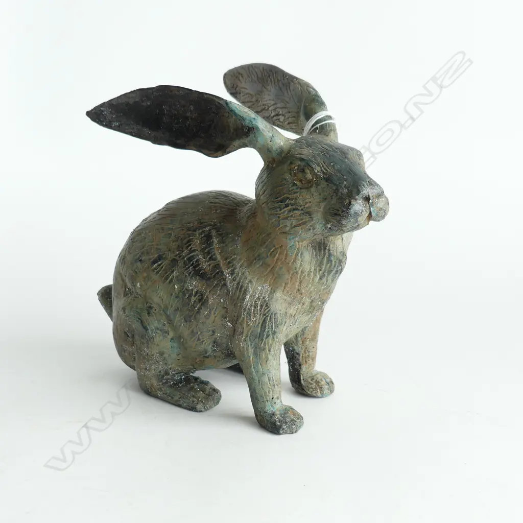 BRONZE BUNNY RABBIT / HARE L.210mm Image 1++