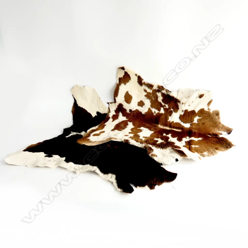 2 CALF SKIN RUGS Image 1++