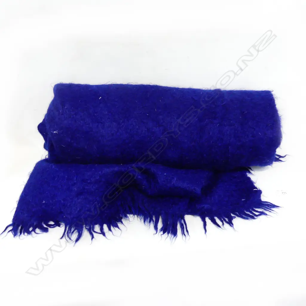 DARK BLUE LINENS & MOORE MOHAIR BLANKET 2000 x 2500 mm Image 1++