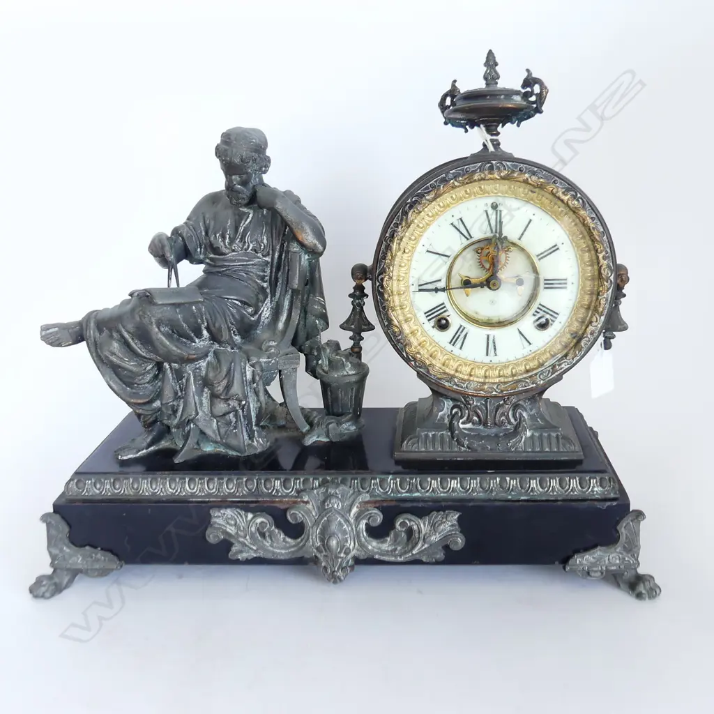 VICTORIAN FIGURAL CLOCK Image 1++