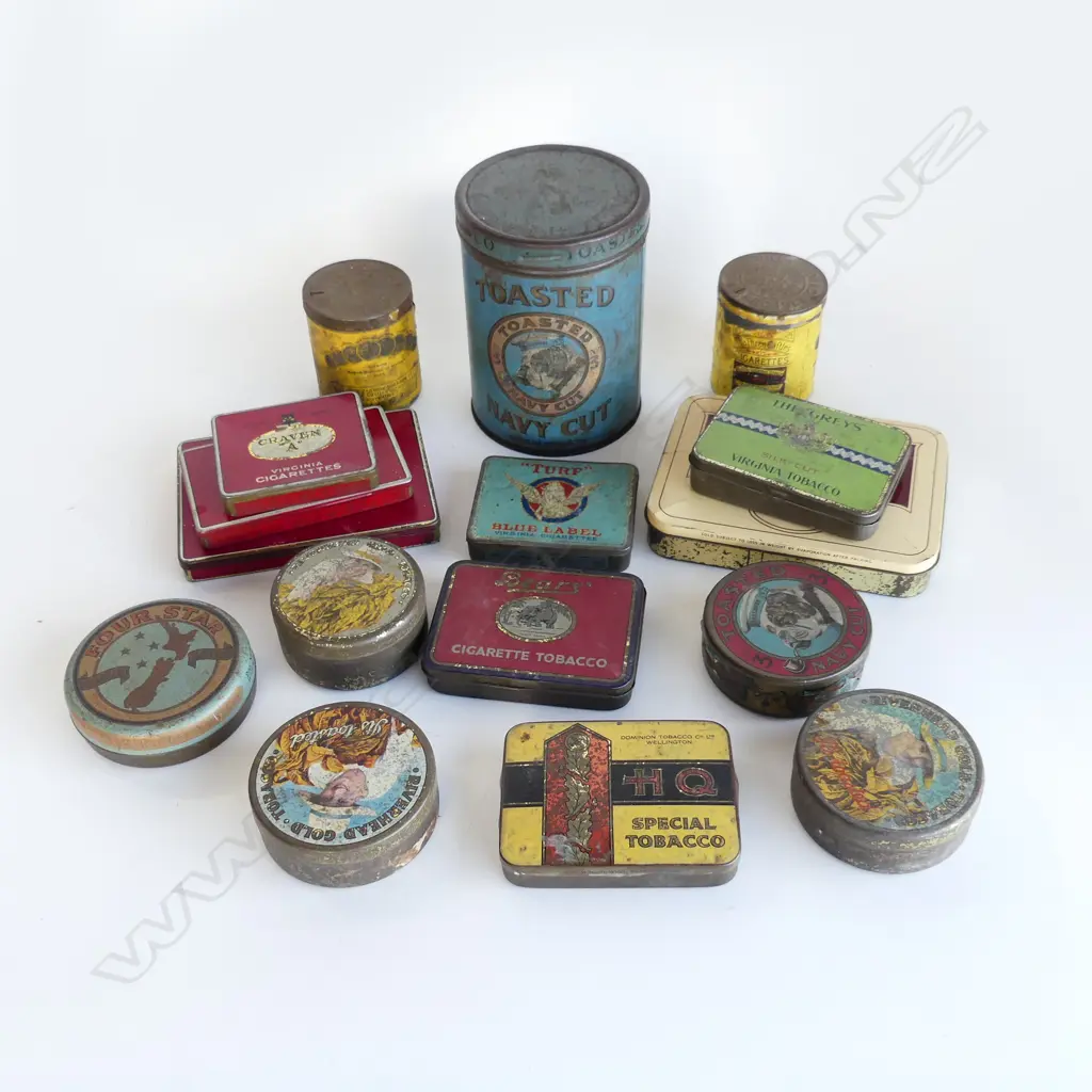 ASSTD BOX VINTAGE TINS Image 1++