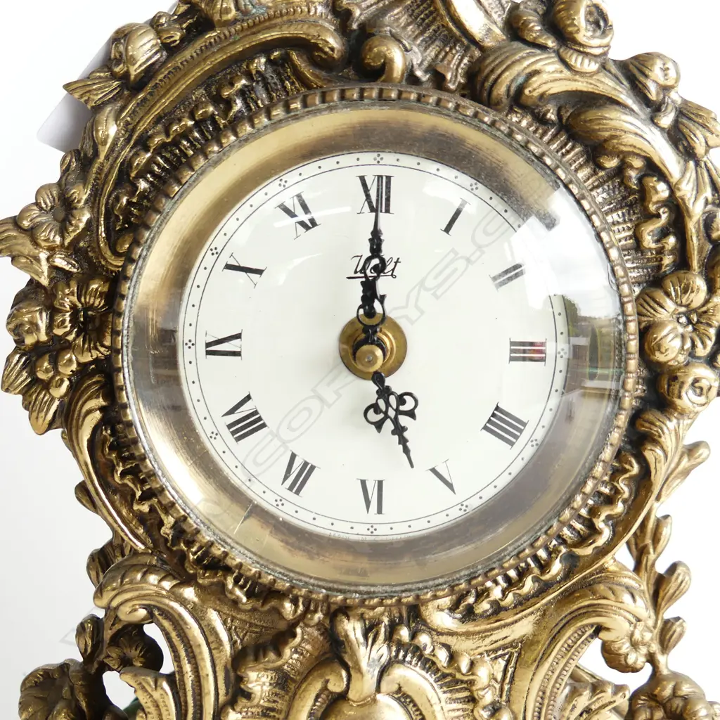 ANTIQUE STYLE BRASS CLOCK H.330mm Image 1++
