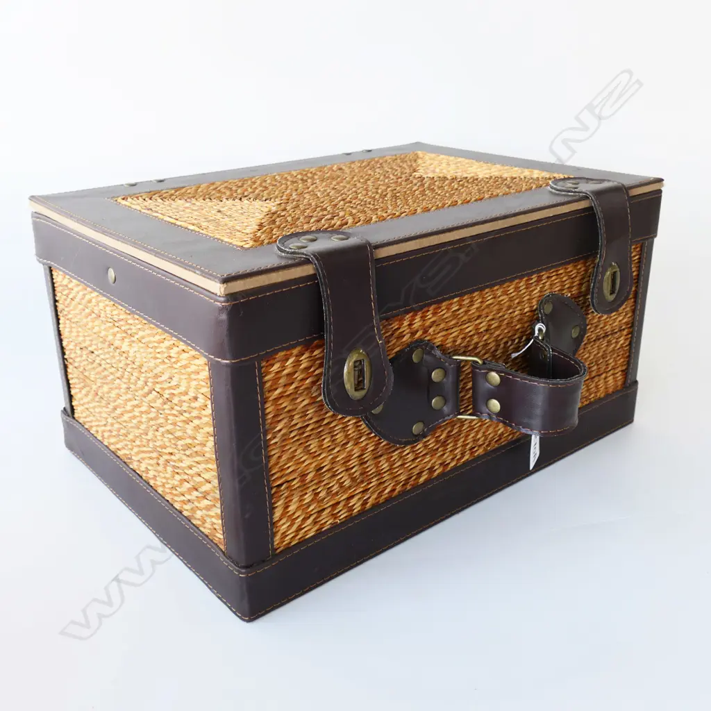 PICNIC HAMPER - PLASTIC GLASSES, PLATES, CUTLERY H. 220mm  W.400mm Image 1++
