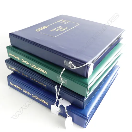 4 STAMP ALBUMS OF FIRST DAY COVERS