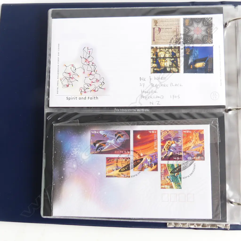4 STAMP ALBUMS OF FIRST DAY COVERS Image 1++