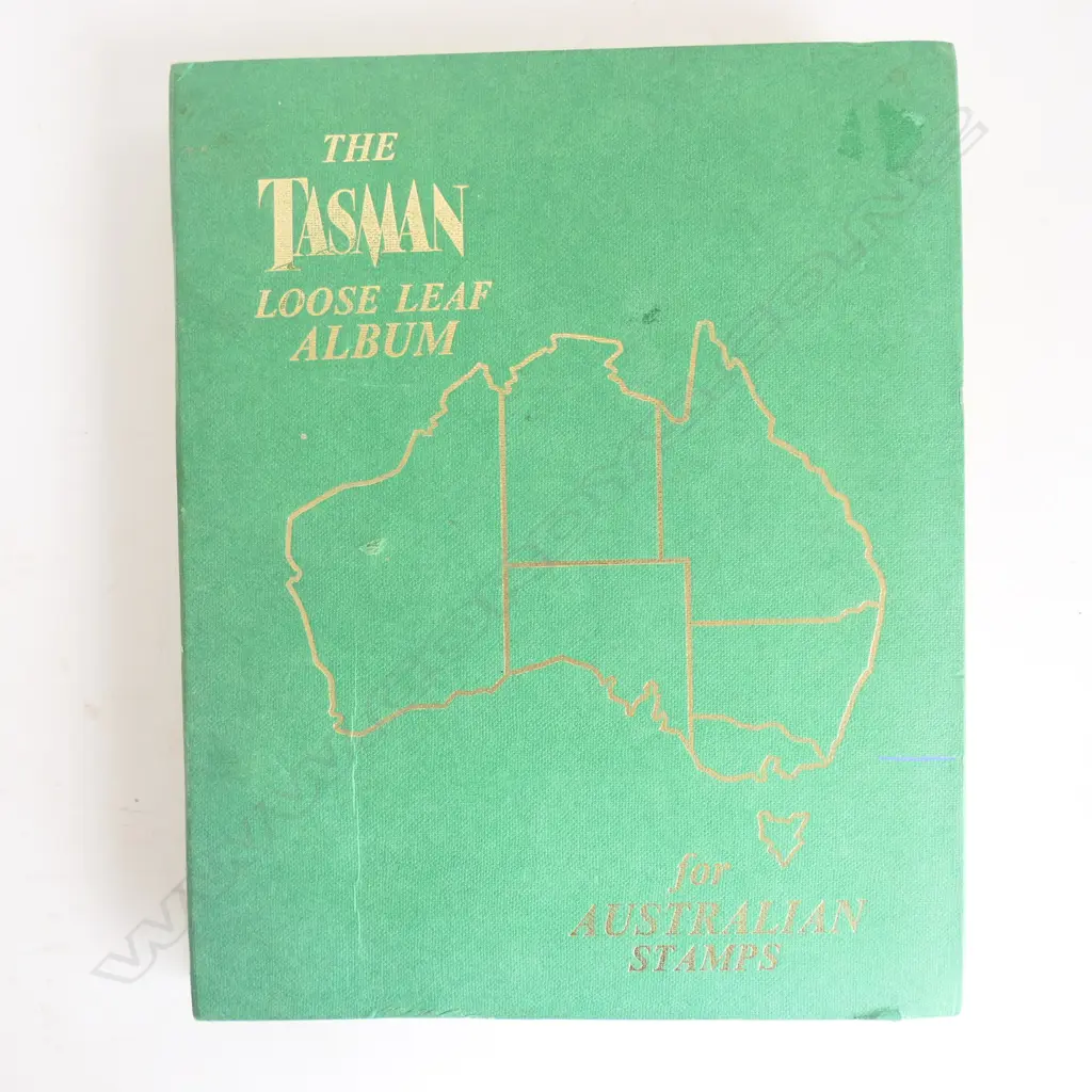 The Tasman Album of Australia Stamps, loose-leaf display nearly complete. Image 1++