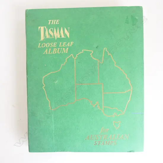 The Tasman Album of Australia Stamps, loose-leaf display nearly complete.