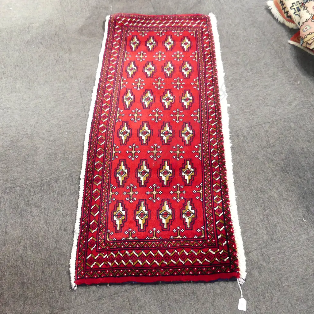 114G - PERSIAN HAND KNOTTED RUNNER 1440 x 590mm Image 1++