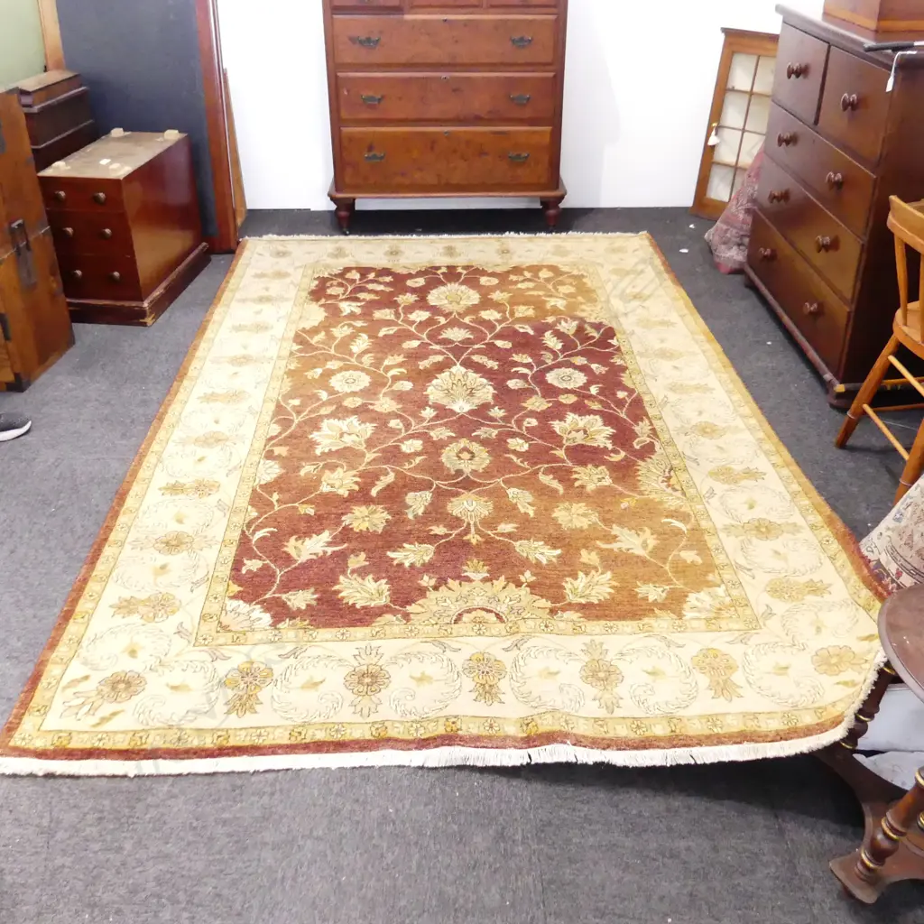 LARGE HAND KNOTTED PERSIAN CARPET L3M W1M950MM Image 1++