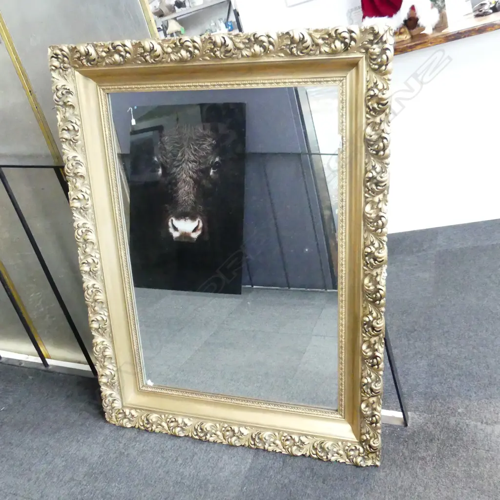 LARGE GILT FRAMED MIRROR Image 1++