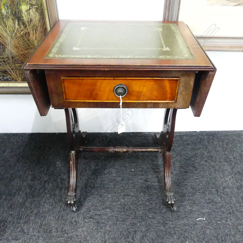 REGENCY STYLE DROP SIDE TABLE 470x375x555mm Image 1++
