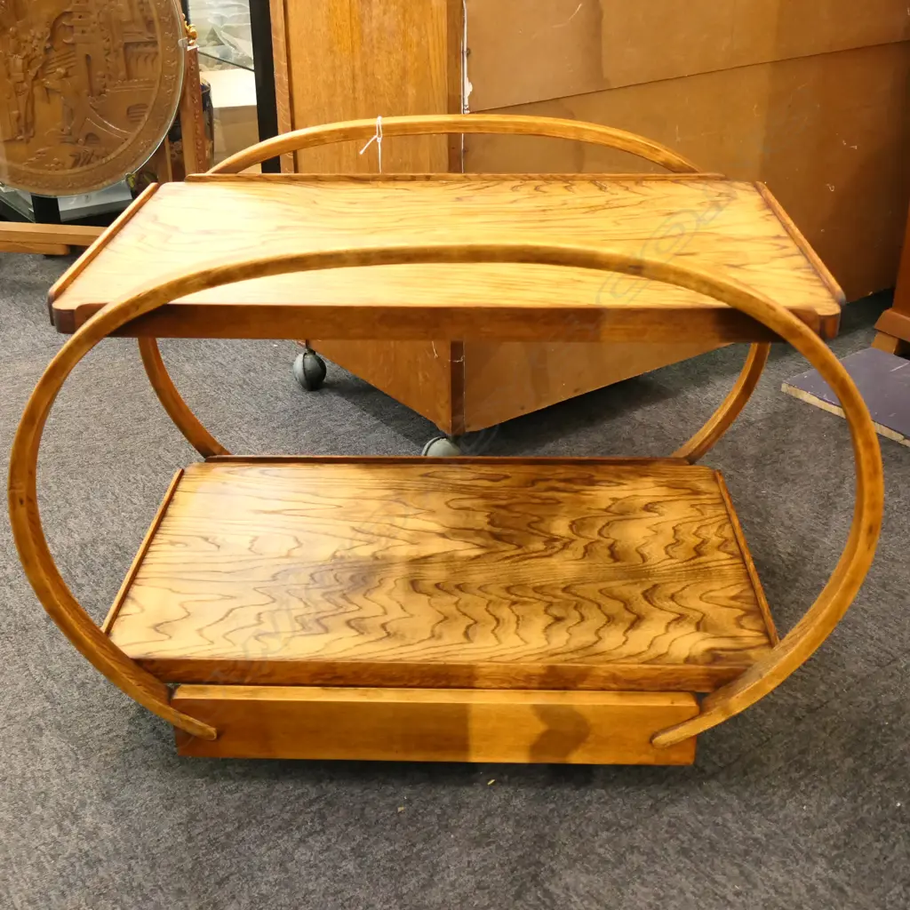 DECO OAK TEA TROLLEY 770x470x570mm Image 1++