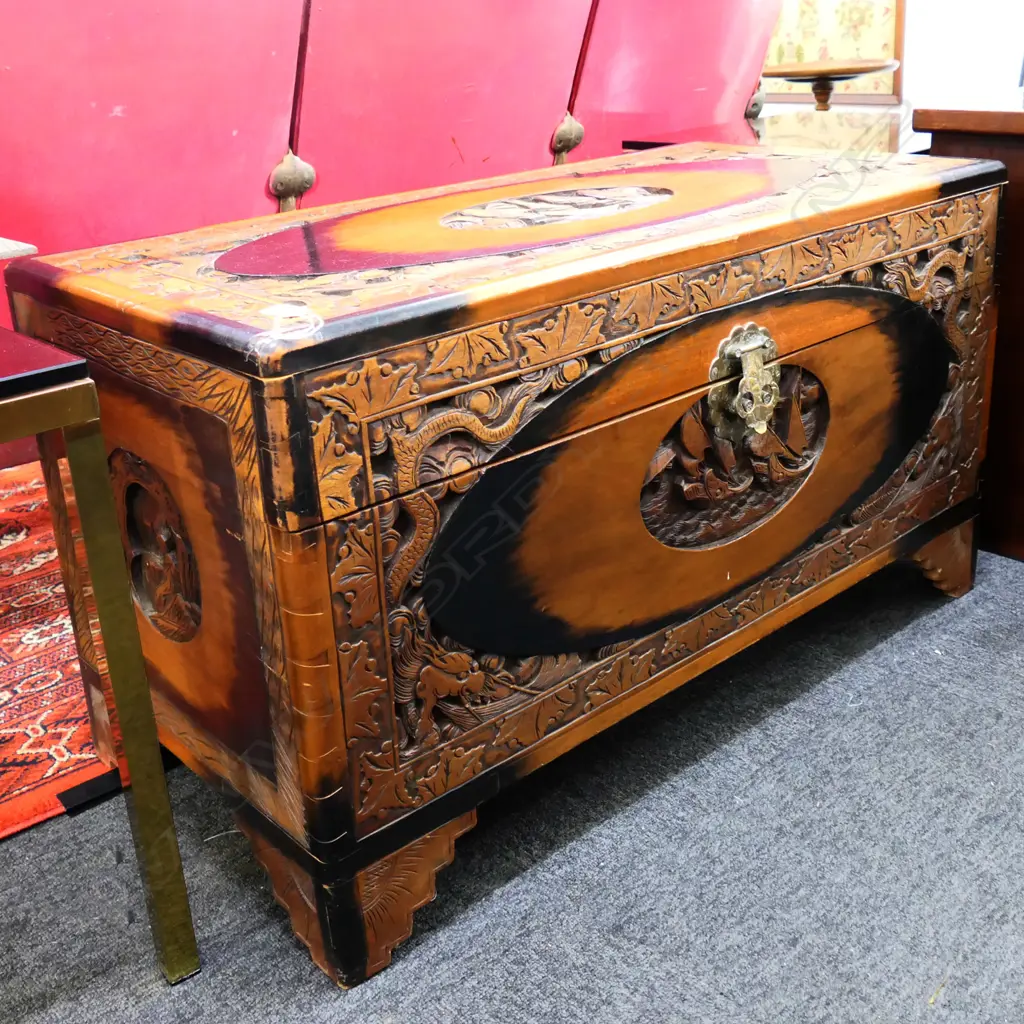 CAMPHOR CHEST + ASST. CONTENTS 940x450x515mm Image 1++