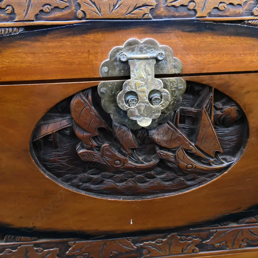 CAMPHOR CHEST + ASST. CONTENTS 940x450x515mm Image 1++
