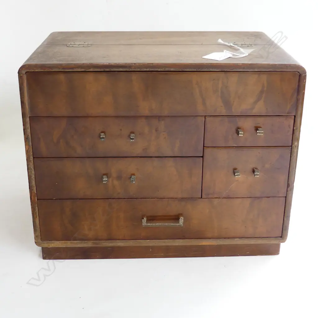 OLD JAPANESE SEWING BOX AF Image 1++