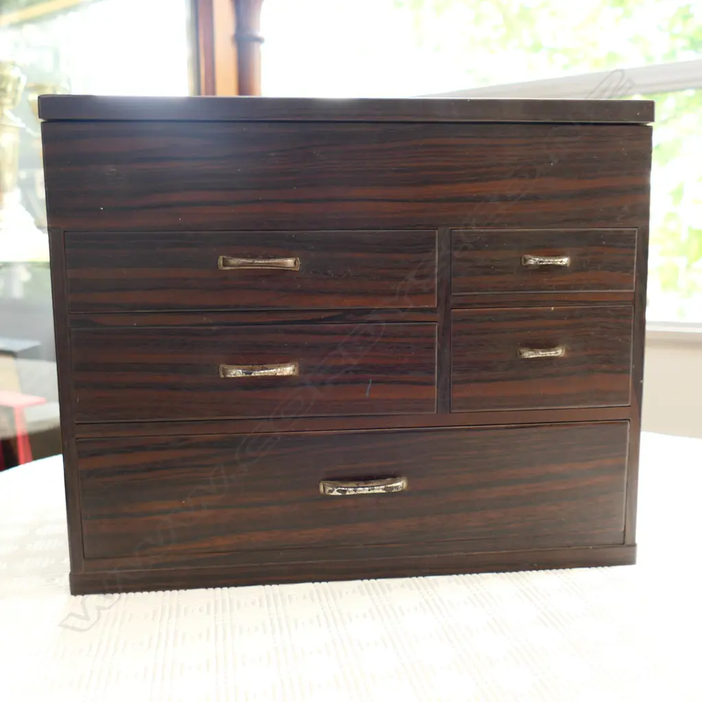 OLD JAPANESE SEWING BOX AF Image 1++
