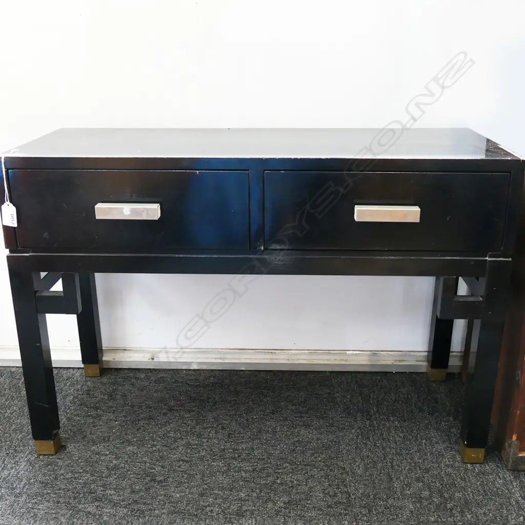 BLACK PAINTED CABINET 755x300x510mm Image 1++