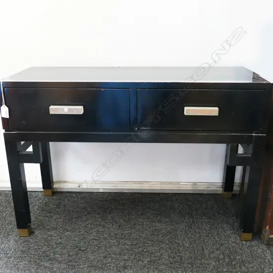 BLACK PAINTED CABINET 755x300x510mm