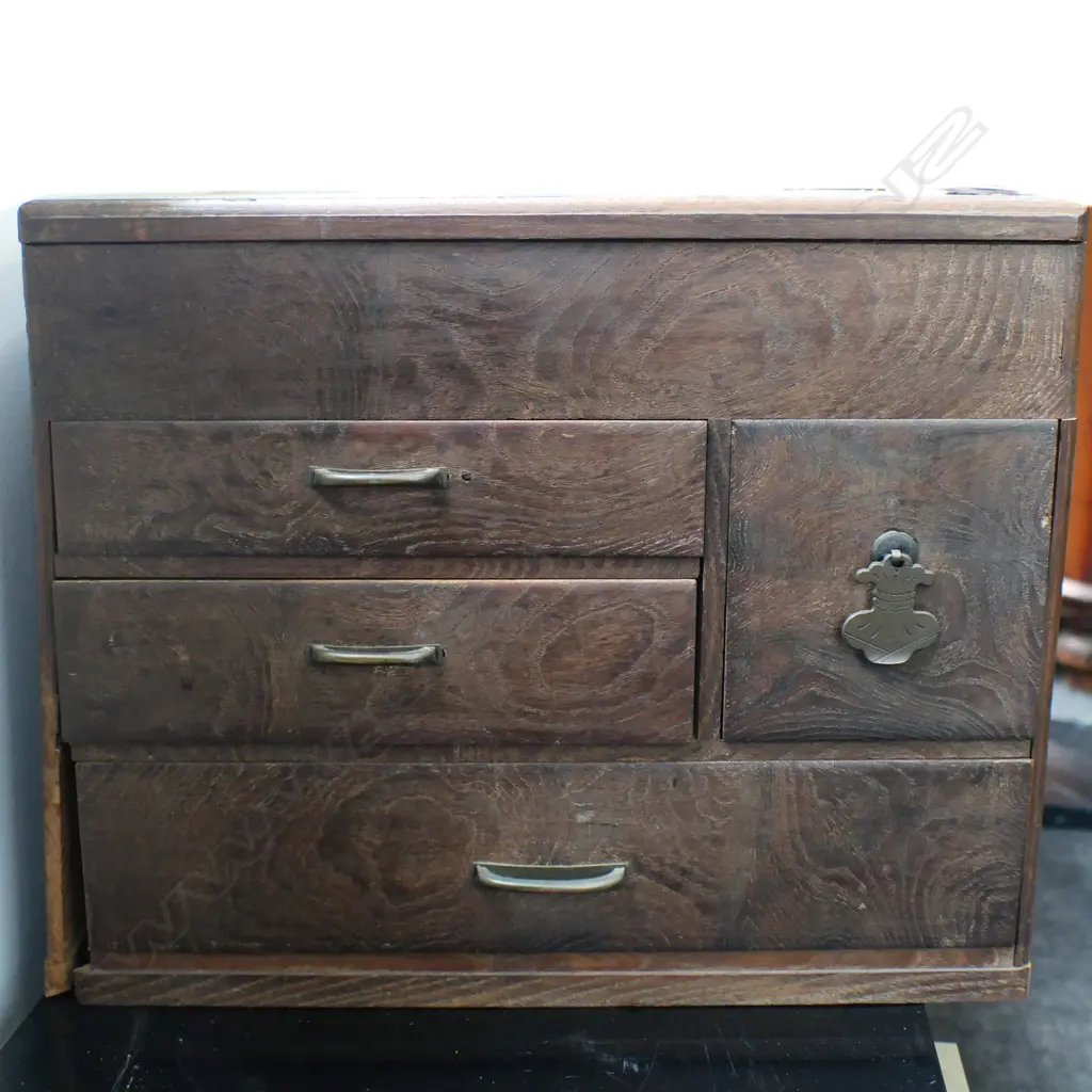OLD JAPANESE SEWING BOX AF Image 1++