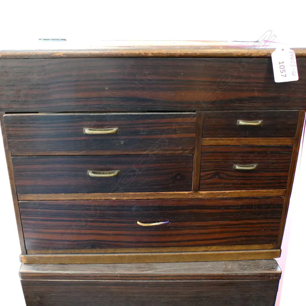 OLD JAPANESE SEWING BOX AF Image 1++